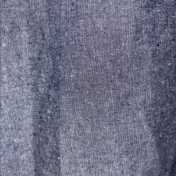 Mud Pie Blue Chambray Sleeveless Ruffle Collar Tunic Top size L (12-14) - Picture 9 of 15